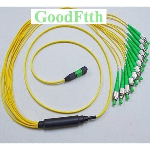 Fiber Patch Cord Female MPO-FC APC SM 12 cores 3mm GoodFtth 20-50m
