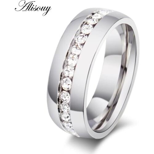 Valentines day gift Simple Mens Ring Accessories Jewelry color Gold Finger Rings for Men jewelry Crystal Ring