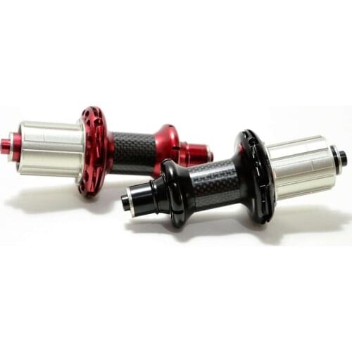 Powerway R36 Road Bike rear hub 210g Super Light carbon Hub Straight Pull Road Hub with 3k finish body including the skewers