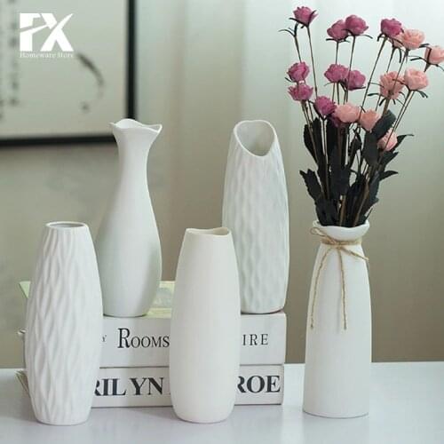 Simplicity Modern vases decoration home Nordic Style Flower Arrangement Living Room flower pot for interior Ceramic Ornaments