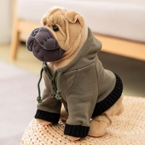 Lifelike Dog Chihuahua Bulldog Sharpei Plush Toys Stuffed Soft Animal Puppy Dolls Gift for Kids Baby Children