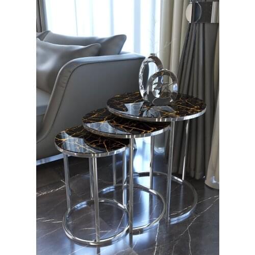 Silver Zigon Coffee table Lava Patterned Unbreakable Glass журнальный столик mesa auxiliar table basse de salon