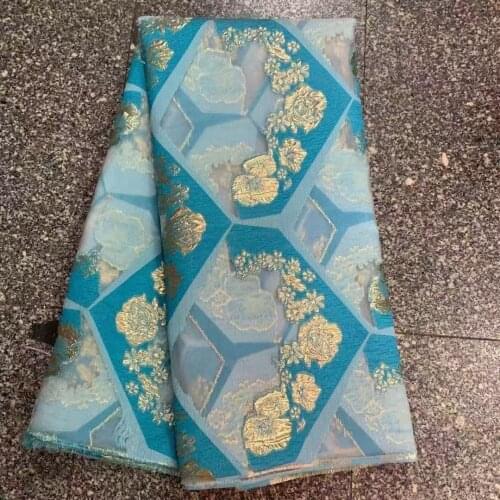 High Quality African Brocade Fabric Latest Dubai Style Lace Nigerian French Jacquard Lace Fabric for Wedding Party JK4737