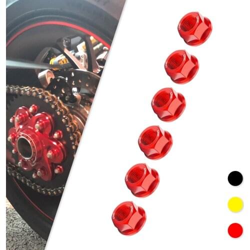 Motorcycle Rear Sprocket Wheel Axle Nuts M10*1.0 For Ducati Panigale V2 V4 V4S 1199 1199S 1299 1299S 1098 1198