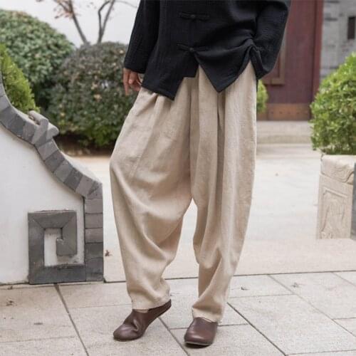 Women Loose Solid Color Elastic Waist Harem Pants Ladies 2020 Spring Summer Harem Trousers Female Pants