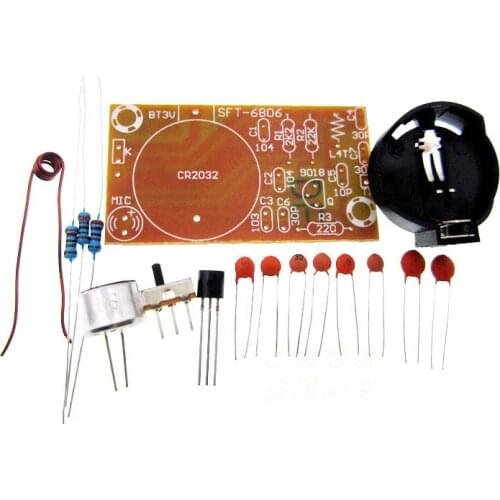 1kit Simple FM wireless microphone Electronic DIY parts kit set / 3V 88MHz-108MHz radio FM wireless microphone set module