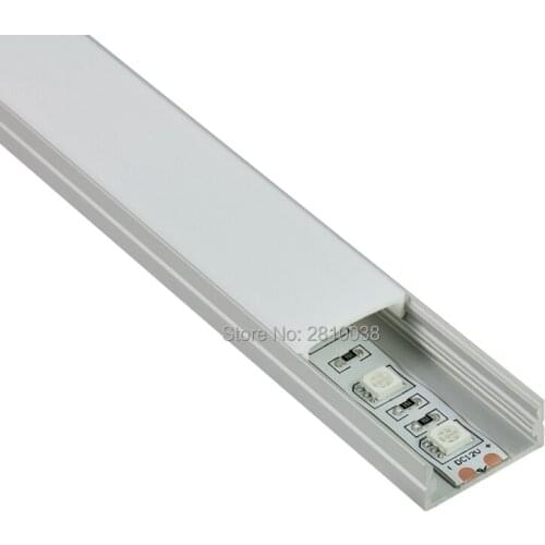 10 X1M Sets/Lot U type Anodized Silver aluminum channel lighting led and AL6063 recessed led channel for recessed Wall lights