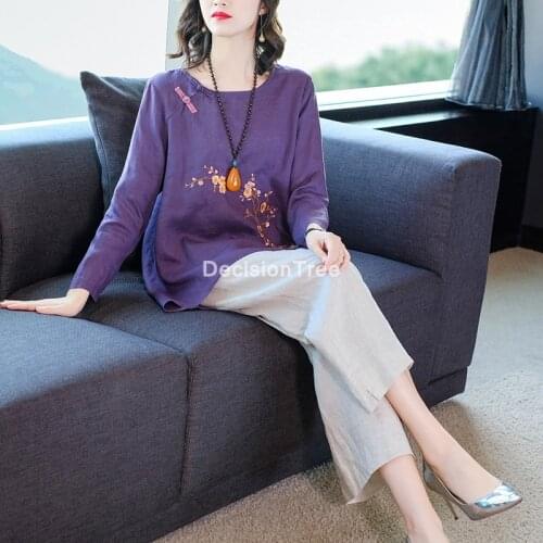 2021 traditional chinese folk style cheongsam top+pants set women traditional print floral qipao dress cheongsam top pants set