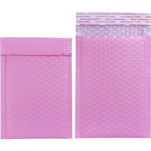 50PCS Light Pink Poly Bubble Mailer Padded Envelope self seal mailing bag bubble envelope Courier Packaging Shipping envelopes
