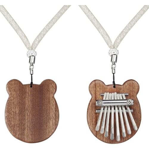 8-Key Kalimba Toy Wooden Mahogany Finger Thumb Piano Musical Instrument Gift