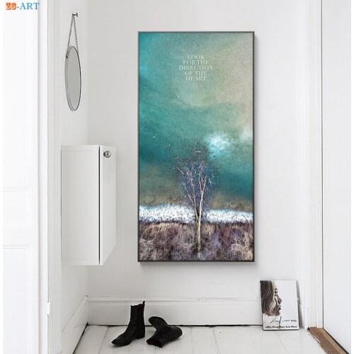 Abstract Painting Landscape Canvas Art Nordic Decoration Picture Wall Paintings for Living Room Large Modern Wall Art No Frame