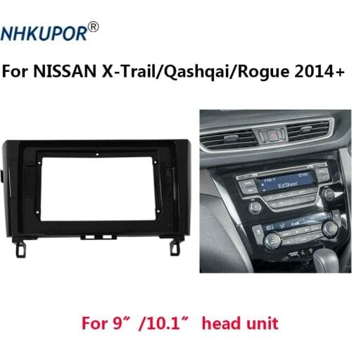 Car Radio Multimedia Player Head Unit Fascia Frame For NISSAN X-Trail/Qashqai/Rogue 2014+ Auto Stereo Dash Panel Mount Trim Kit