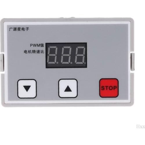 Digital Display 0~100% adjustable DC 12V 24V 5A 120W PWM Motor Speed Controller Regulator Reversible Variable Speed Slow Start