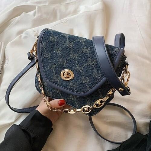 Retro Letter Designer Mini Fashion Flap Crossbody Bag for Women 2021 Summer Luxury Trendy Chain Shoulder Purses and Handbags