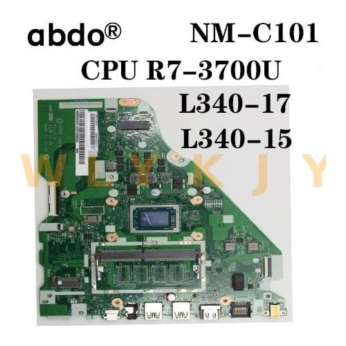 For Lenovo L340-15API L340-17API V155-15API laptop motherboard FG542 FG543 FG742 NM-C101 CPU R7 3700U tested 100% work