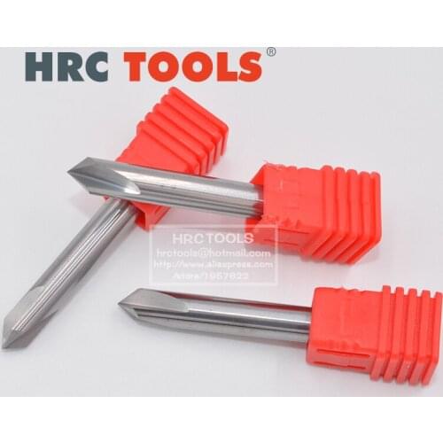 U12-8Dx120ax60L 3 FLUTE 120 DEGREE TUNGSTEN STEEL CARBIDE ALUMINUM CHAMFER METAL ENDMILL