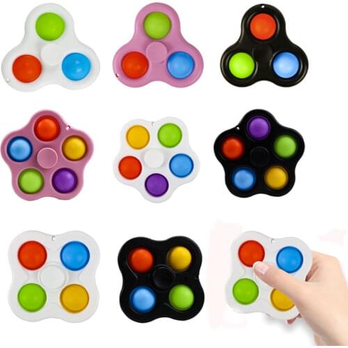 Baby Dimple Toys Silicone Push Bubble Sensory Fidget Toys Autism Stress Reliever Toys for Kids Children Antistress Toys