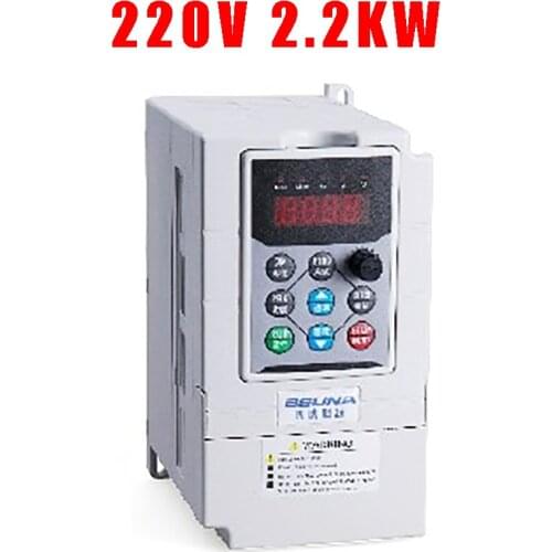 CNC Spindle motor speed control 220v 2.2kw VFD Variable Frequency Drive VFD Inverter 1HP or 3HP Input 3HP frequency inverter