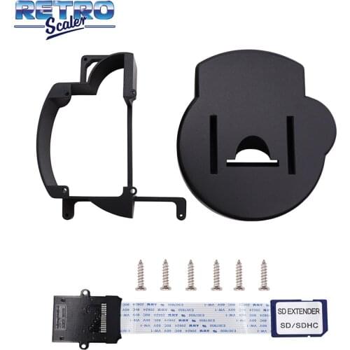 RetroScaler 3D Printed Mount Kit with SD Extension Cable for GameCube NGC GC Loader