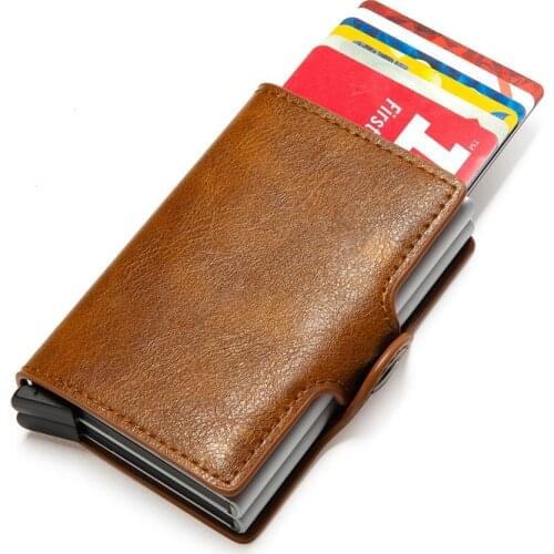 ZOVYVOL 2020 Unisex Metal Blocking RFID Wallet ID Card Case Aluminium Travel PurseWallet Business Credit Card Holder Wallet