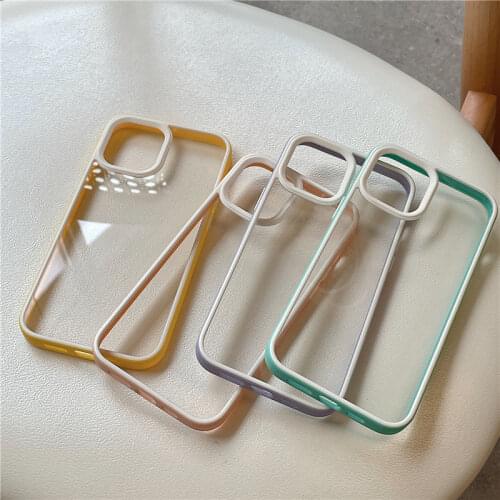 Summer Fresh Simple Phone Case for Iphone 11 12 Pro Max X XS Max XR 8 7 Plus Se 2020 Soft TPU Clear Cover