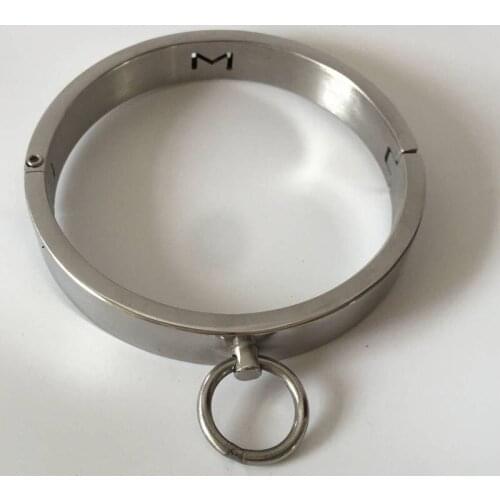 M Neck Collar Bondage Restraints Stainless Steel BDSM Collar Slave Fetish Sex Toys For Couples Adult Games Sex Tools