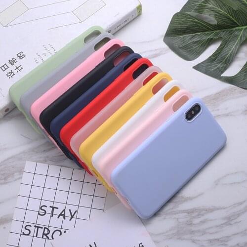 Matte Candy Color Soft TPU Case For iPhone 12 Mini 11 Max Pro SE 5s 6 6S 7 8 Plus X XS MAX XR Silicone Back Protective Cover