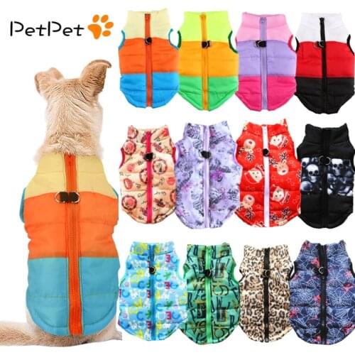 Pet Clothes Puppy Outfit Vest Warm Dog Clothes For Small Dogs Winter Windproof Pets Dog Jacket Coat Padded Chihuahua Apparel