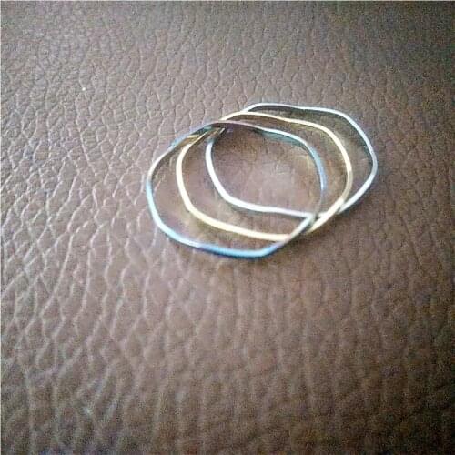 2018 New fashion simple and elegant Three rings gold silver colors on the ring tail rings pinky joint wholesale jewelry