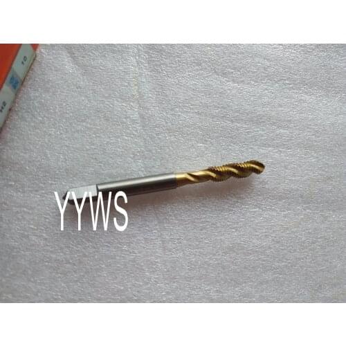 HSS Right Hand Sprial Flute TiN Coating Tap M5 0.8 TPI Metric Sprial Flute Rigtht hand TiN Coating Tap M5×0.8 TPI