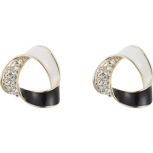 ONYSS Lastest Design Folded Triangle Piercing Stud Helix Earrings For Woman 2020 Trend