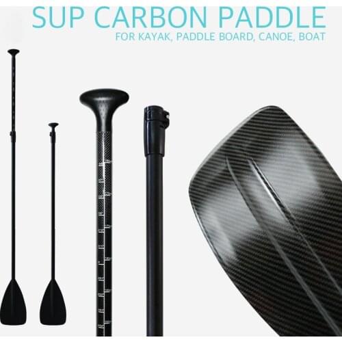 ISUP Retractable Telescopic Stand Up Board Paddle Collapsible Carbon Fiber Rowing Oar for Kayak Canoe Boat Accessories