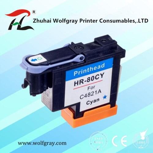 Compatible Cyan C4821A printhead for HP80 Designjet 1000 1050c 1055 Ink Cartridge Head for hp 80 Cartridges