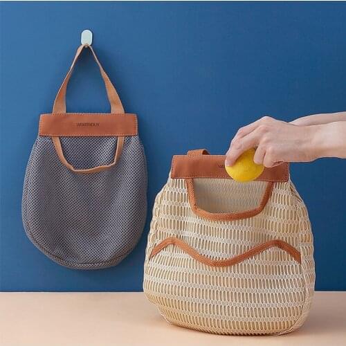 Can Carry Storage Bag Onion Ginger Garlic Storage Hanging Bag Kitchen Fruit And Vegetable Shopping Sundries Net Bag Storage Bag
