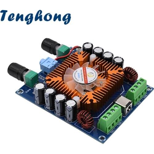 Tenghong TDA7850 Digital High Power Four-Channel Car Audio Sound Amplifier Board Class AB 4*50W Stereo Subwoofer Amplificadors