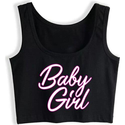 Crop Top Female Baby Girl Graphic Babygirl Kinky Adult Bdsm Basic Inscriptions Sleeveless Tank Top Women