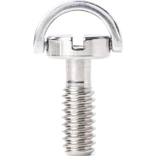 1/4-inch Camera Screw Stainless Steel Tripod Head Quick-mounted Screws Groove Lengthened Plate A Screws Fast-dismantling Wo S8T9