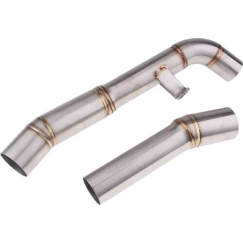 Stainless Steel Motorbike Exhaust Middle Link Pipe for Kawasaki Z1000 2007-2009