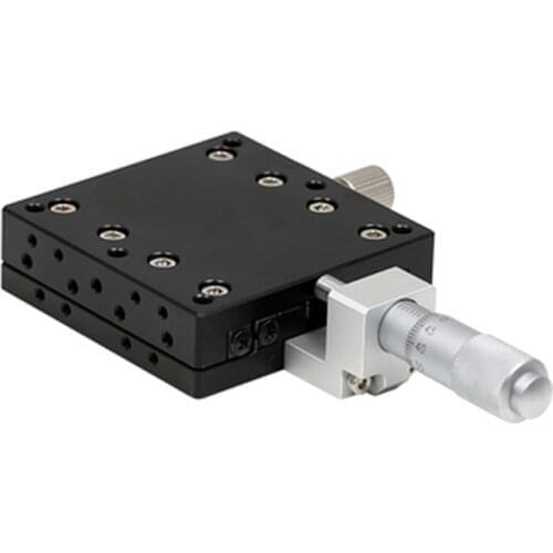 X Axis LX100 100*100mm Trimming Platform Manual displacement Linear Stage Bearing Tuning Sliding Table LX100-L LX100-C LX100-R