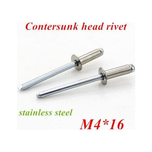100pcs/lot M4*16 Countersunk POP head rivet Stainless steel