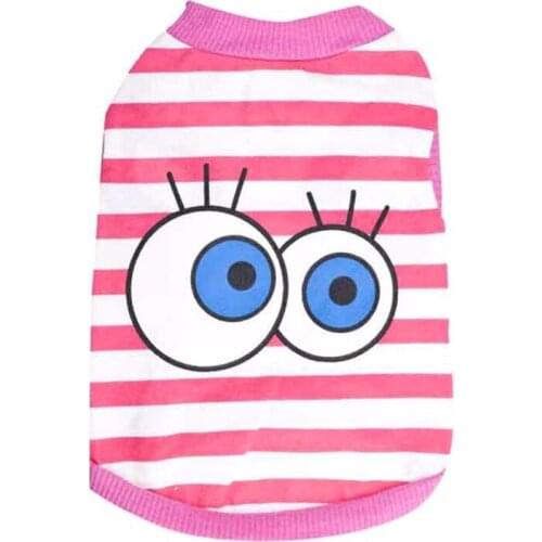 Pet Dog Cat Costume Vest Cute Puppy Kitten Cotton Material Soft Comfortable Breathable T-shirt Vest Pet Cat Dog Spring Summer