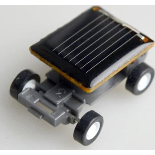 1PCS Funny Smallest Design Solar Energy Car Mini Toy Car Intelligent Car Solar Power Mini Toy Educational Gadget Children Gift