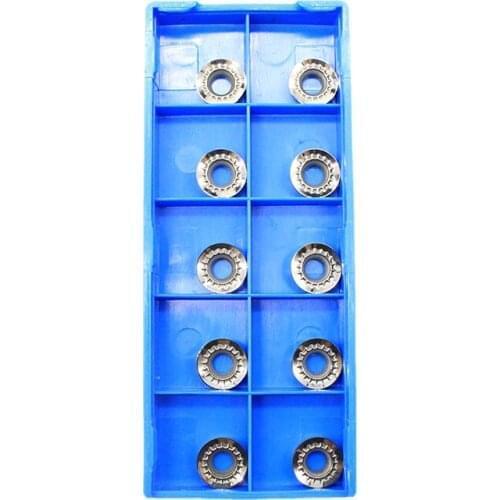 10pcs RCGT1003MO AK H01 aluminum alloy turning blade RPGT round blade RCGT1003 hard alloy CNC lathe aluminum alloy copper cutter