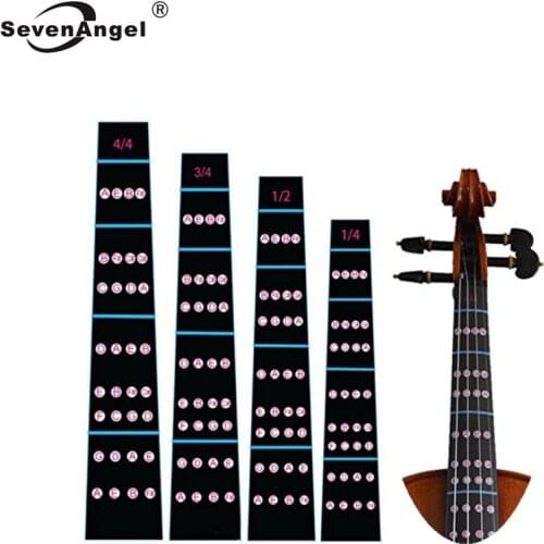 4/4 3/4 1/2 1/4Violin Fingerboard Sticker Fretboard Note Label Fingering Chart Practice Guide Beginner Violino Parts Accessories