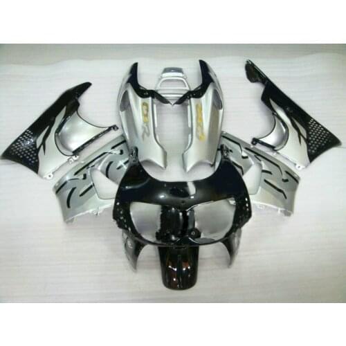 Dor-Silver black Motorcycle Fairing kit for CBR900RR 893 96 97 CBR 900RR 1996 1997 CBR 900 ABS Purple flames Fairings set
