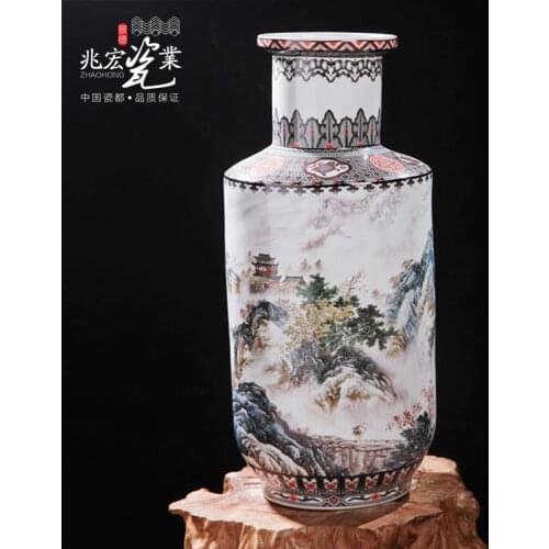 Siu Hong Jingdezhen Porcelain Vase Decoration Office entrance of modern Chinese style large ceramic vase decoration floor