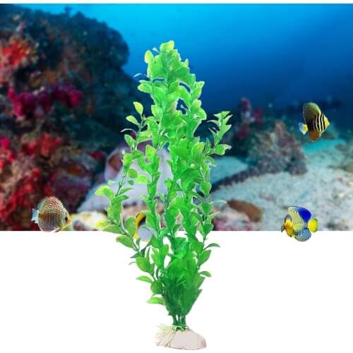 25cm Aquarium Decor Water Weeds Ornament Bottom Aquatic Simulation Grass Weed Plant Tank Landscape Fake Water Plant