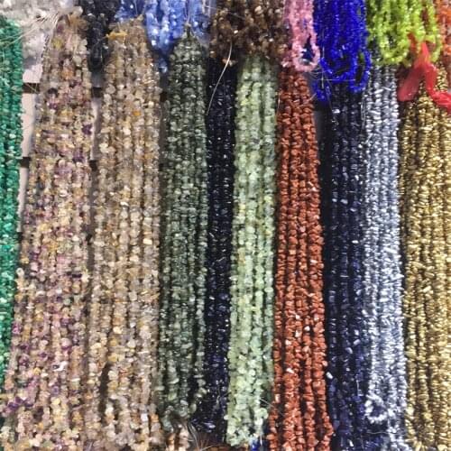 Natural Chips Shape Stone Beads Gravel Material Unakite Lapis Lazuli Moukaite Candy Stone Labradorite Sodalite Coral Turquoises