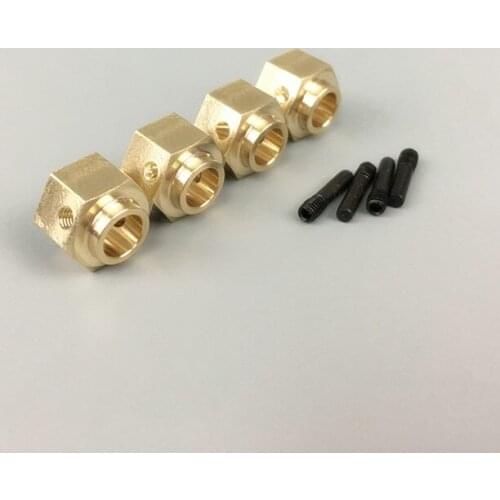Kyx 1/10 rc crawlers brass 12*8mm wheel hex hub for TRAXXAS TRX-4
