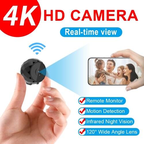 2021 New Wifi Mini Camera Full HD 1080P/4K Cam Secret Tiny Wireless IP Network Monitor Security Night Version Webamera for Home